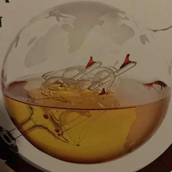 Galleon Globe Whiskey Decanter Set Shannon Godinger - Picture 6 of 6